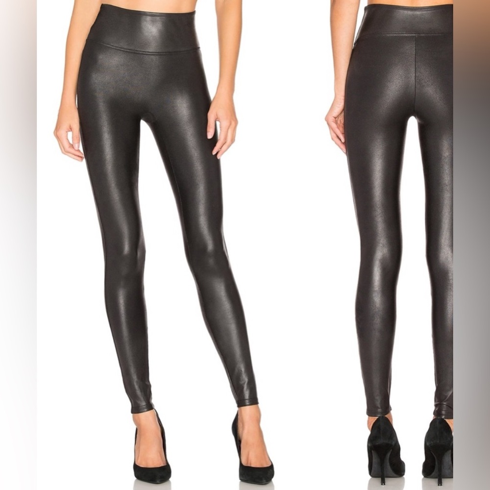 Spanx faux leather Black High-Waisted Leggings